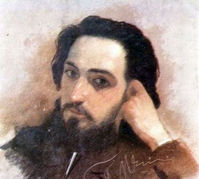 Πορτρέτο του V. M. Garshin   Grigory Myasoedov