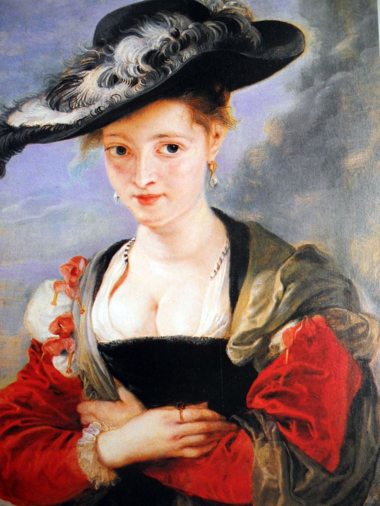 Πορτρέτο μιας κυρίας σε ένα ψάθινο καπέλο   Peter Rubens