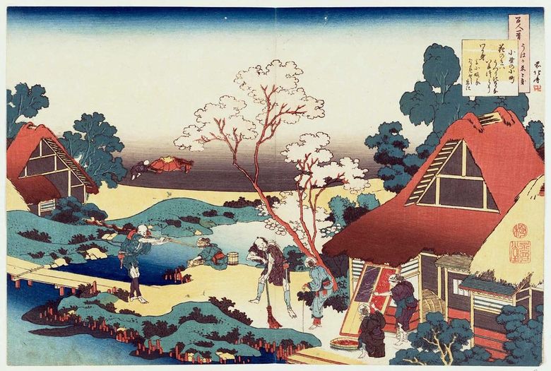 Ποίημα Ono no Komati   Katsushika Hokusai