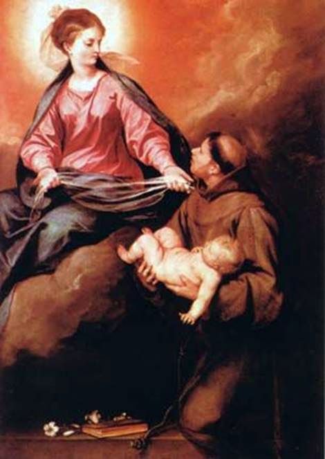 Όραμα του Αγίου Ο Αντόνιο της Παναγίας με το Μωρό   Alonso Cano