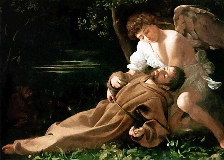 The Bliss of St. Francis   Michelangelo Merisi da Caravaggio