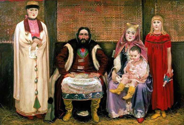Οικογένεια εμπόρου του 17ου αιώνα   Andrey Ryabushkin