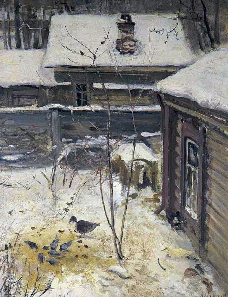 Η αυλή. Χειμώνας   Alexey Savrasov