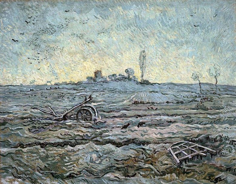 Plough and Harrow (από τον Mill)   Vincent Van Gogh