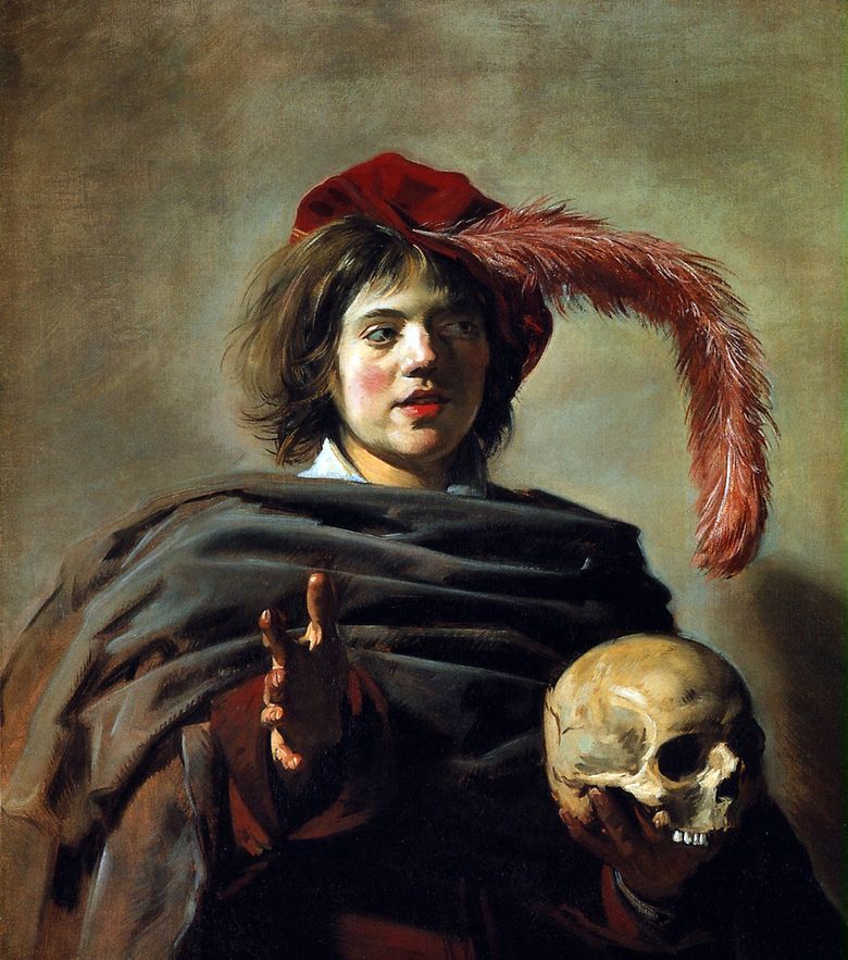 Πορτρέτο ενός νεαρού άνδρα με ένα κρανίο (Vanitas)   Frans Hals