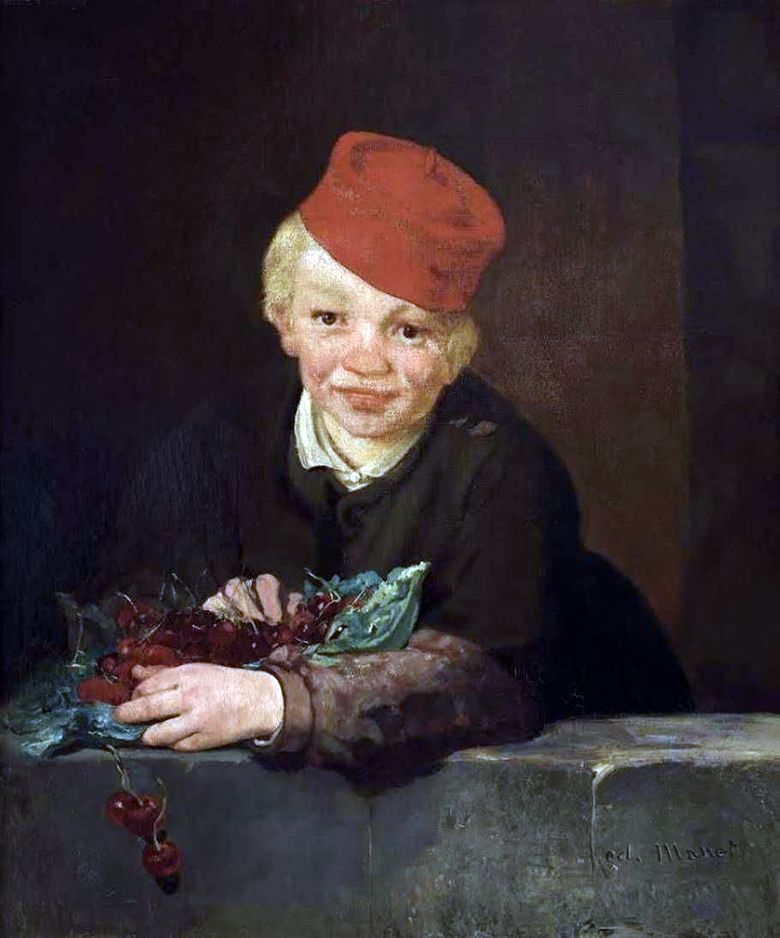 Αγόρι με κεράσια   Edouard Manet