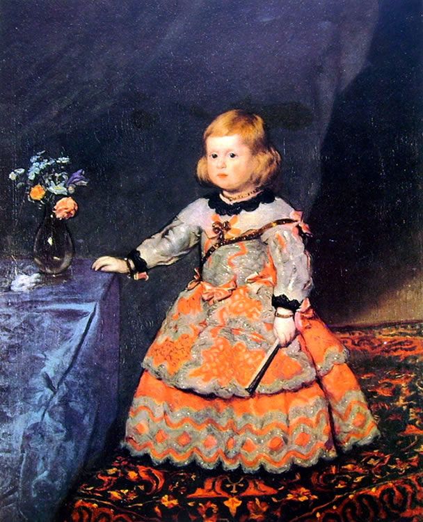 Πορτρέτο της Infanta Margarita σε ένα κόκκινο φόρεμα   Diego Velazquez