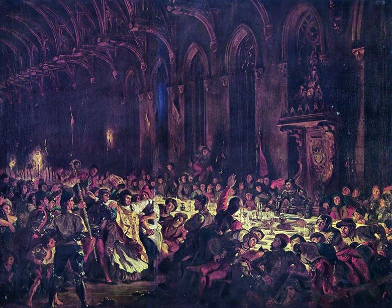 Η δολοφονία του Αρχιεπισκόπου της Λιέγης   Eugene Delacroix