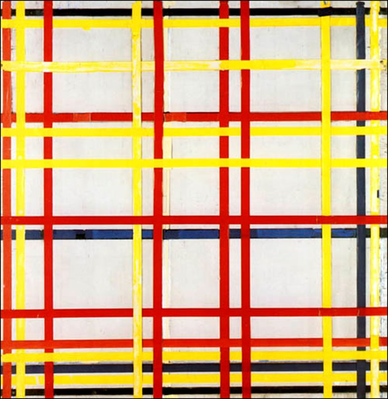 Σύνθεση με κόκκινο, κίτρινο και μπλε   Peter Cornelis Mondrian