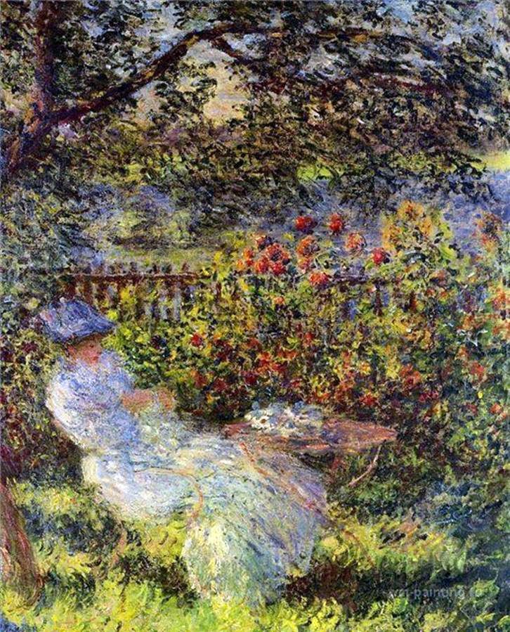 Alice Oschede στον κήπο   Claude Monet