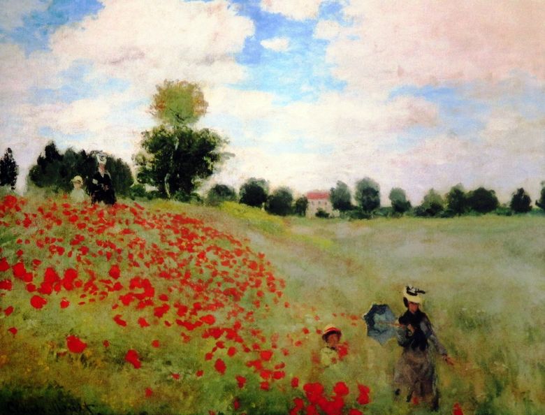 Poppy Field   Claude Monet
