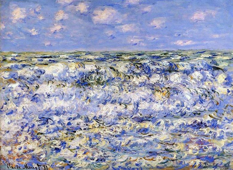 Crashing Waves   Claude Monet