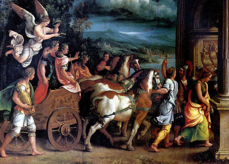 Ο Θρίαμβος του Τίτου και του Βεσπασιανού   Giulio Romano